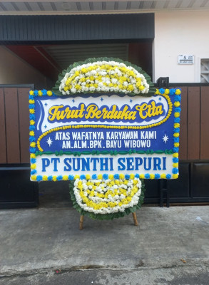 Papan Bunga Duka di Sukasada